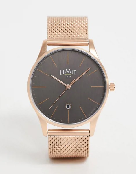 Золотистые часы с сетчатым ремешком Limit-Золотой