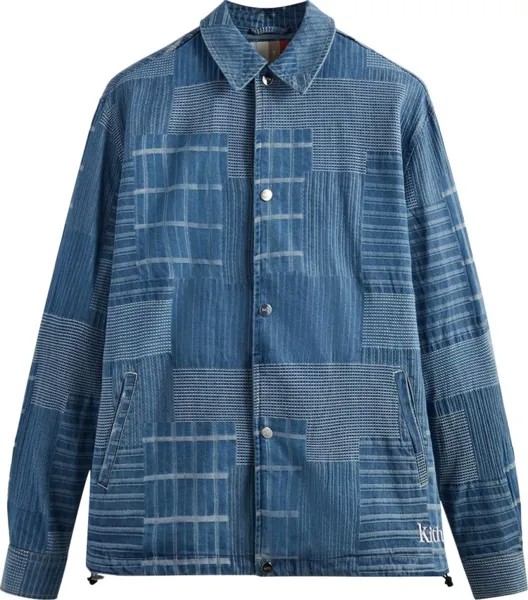 Куртка Kith Japanese Indigo Jacquard Coaches Jacket 'Indigo', синий