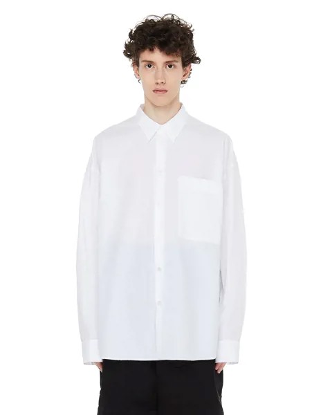Белая рубашка с нагрудным карманом