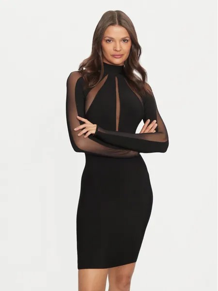 Коктейльное платье узкого кроя Marciano Guess, черный