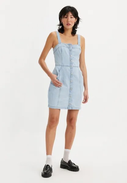 Джинсовое платье DREA DRESS Levi's, светло-голубой деним