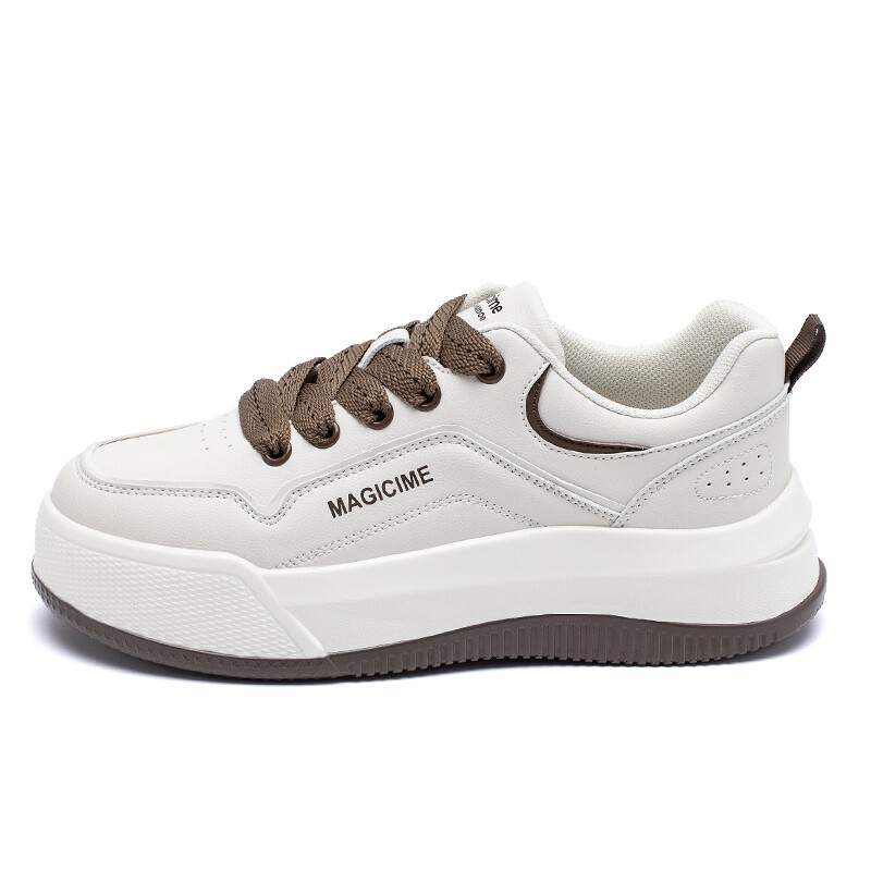 Кроссовки AGSDON Lifestyle Shoes Women's Low-top, бежевый/черный