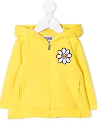 Moschino Kids худи на молнии с принтом Teddy Bear