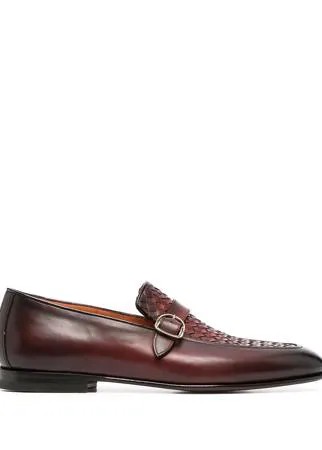 Santoni плетеные лоферы