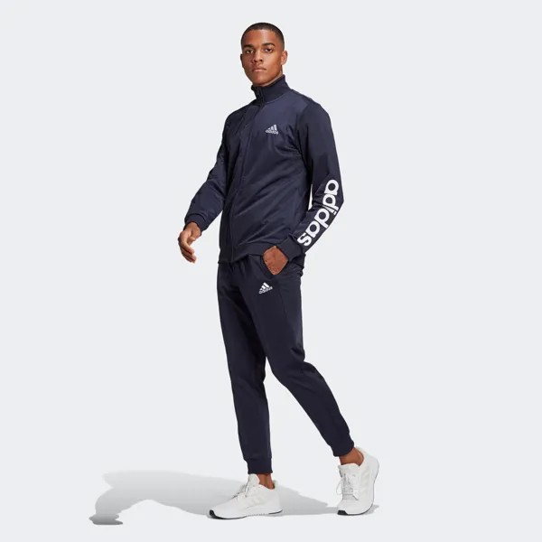 Костюм мужской Adidas Primegreen Essentials Linear Logo синий 2