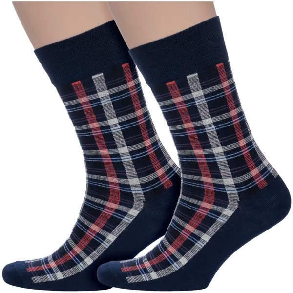Комплект носков мужских Para Socks 2-M2DП синих 27-29