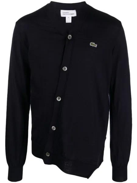 Comme Des Garçons Shirt шерстяной кардиган с нашивкой-логотипом, синий