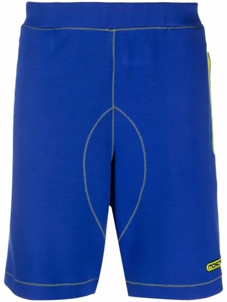 Moschino спортивные шорты с логотипом, фиолетовый