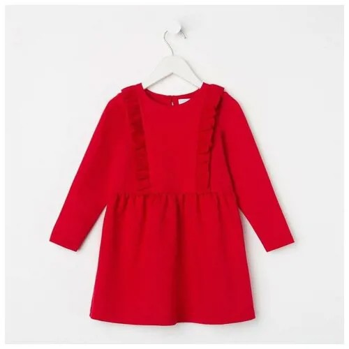 Платье Без бренда, однотонное, размер 30, красный