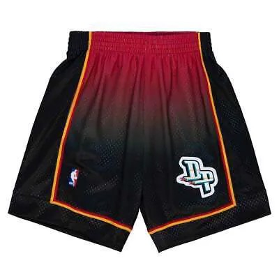 Mitchell - Ness Fadeaway Swingman Shorts 1998 Mens Black, Red Athletic Casual SMS