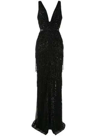 Zuhair Murad платье макси без рукавов