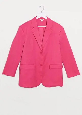Розовый пиджак Monki Grace-Розовый цвет