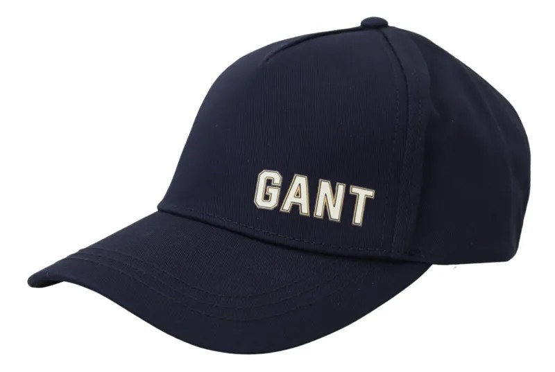 GANT Hat Синяя хлопковая бейсболка с логотипом и принтом, мужская бейсбольная кепка Capello, повседневная кепка, один размер, 70 долларов США