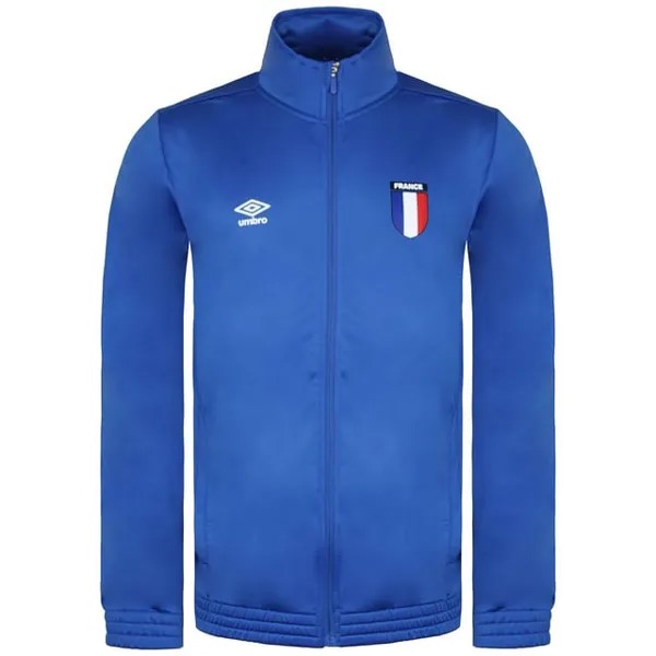 Мужская трикотажная спортивная куртка королевского синего цвета France Umbro, синий