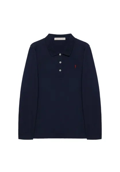 Рубашка-поло Long Sleeve Custom Fit Petra Go B Ml Polo Club, цвет navy