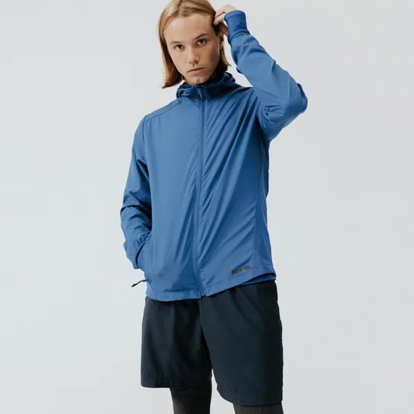 Ветрозащитная куртка для бега Run Wind Kalenji, синий