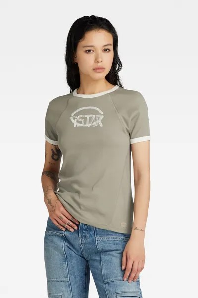 Узкая футболка из органического хлопка G-Star Raw, белый
