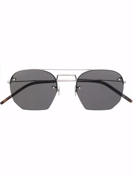 Saint Laurent Eyewear солнцезащитные очки SL422 в геометричной оправе