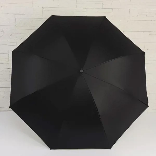 Зонт механический, Однотонный, 8 спиц, R 53 см, ручка кольцо