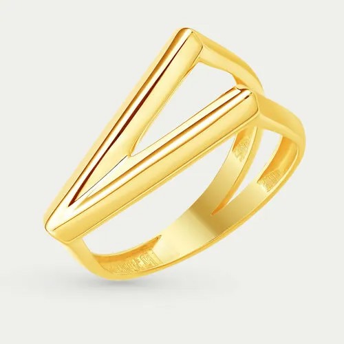 Кольцо GOLD CENTER, желтое золото, 585 проба, размер 19.5