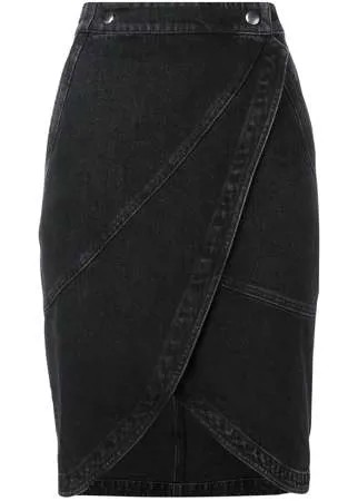 Givenchy джинсовая юбка миди