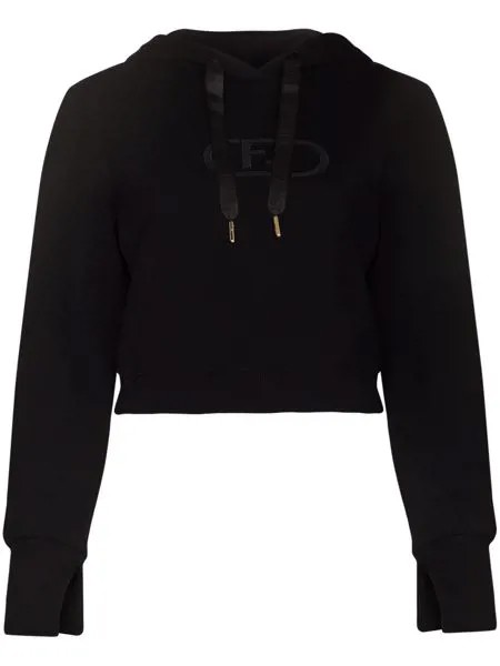 Fendi embroidered logo hoodie