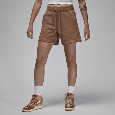 Шорты Jordan Flight Fleece, цвет Archaeo Brown/Cacao Wow