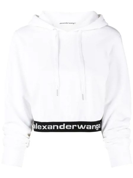 Alexanderwang.t укороченное худи с логотипом