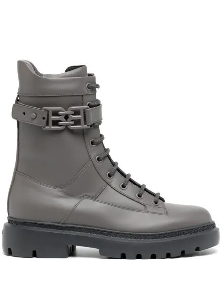 Bally ботинки Gioele с пряжкой-логотипом, серый