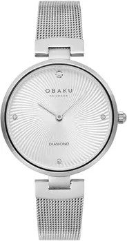 Fashion наручные  женские часы Obaku V256LXCIMC-DD. Коллекция Diamant