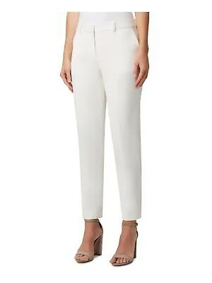 TAHARI Womens White Wear To Work Брюки прямого кроя 14