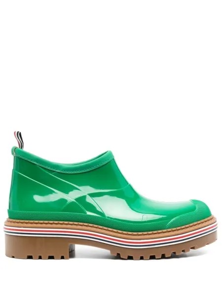 Thom Browne ботинки с закругленным носком, зеленый