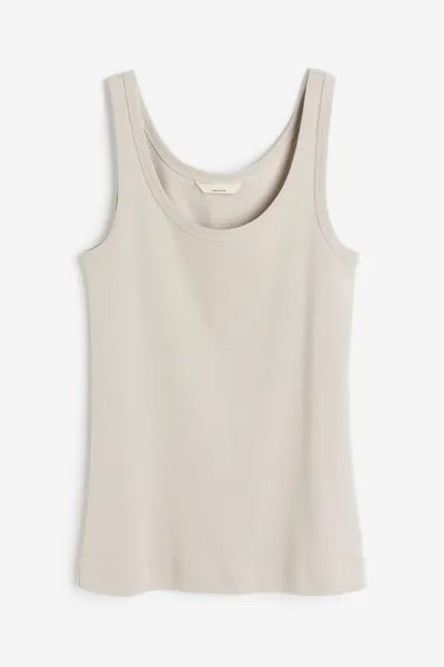 Майка женская H&M 1164337003 бежевая XS (доставка из-за рубежа)