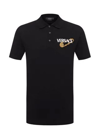 Хлопковое поло Versace