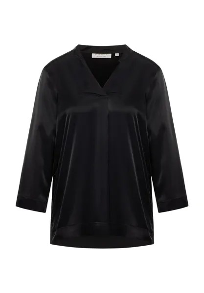 Рубашка из вискозы LOOSE FIT ETERNA, черный