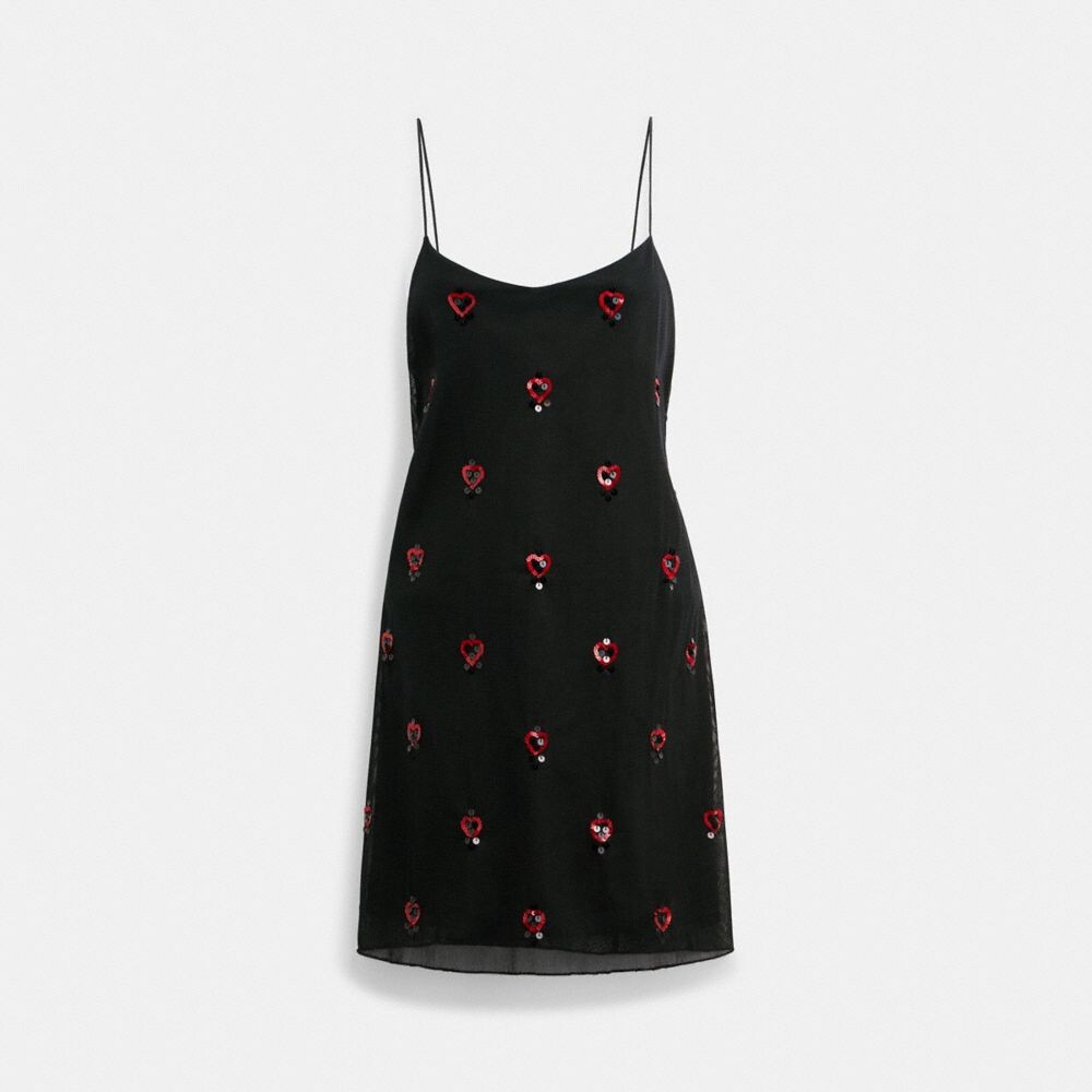 Платье COACH The Lil Nas X Drop Short Cami, черный