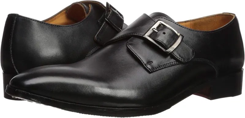 Оксфорды Carlos by Carlos Santana Freedom Monk Single Strap, цвет Black Full Grain Calfskin