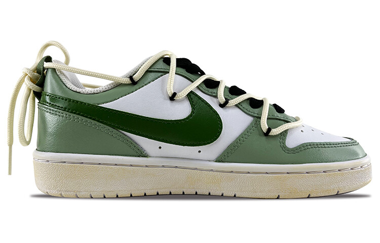 Кроссовки Nike Court Borough Skateboarding Shoes Women's Low-top Green/white, светло-зеленый