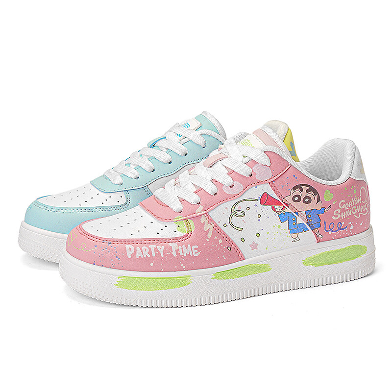 Кроссовки Crayon Shinchan/Crayon Shinchan Skateboarding Shoes Unisex Low-top, зеленый