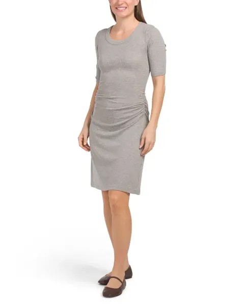 Мини-платье Made In USA Mona Michael Stars, цвет Heather Grey