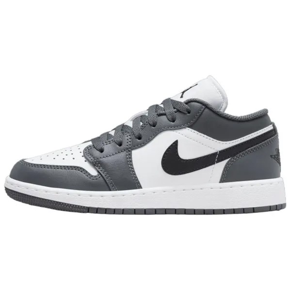 Кроссовки Air Jordan 1 Vintage Basketball Shoes Women's Low-top White/gray/black, черный/белый/серый
