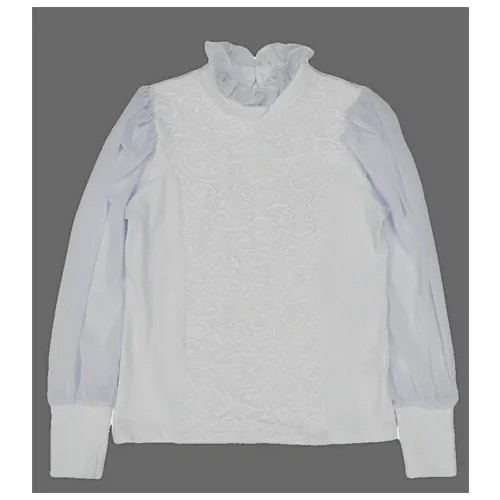 Школьная блуза Белый Слон, размер 146, белый