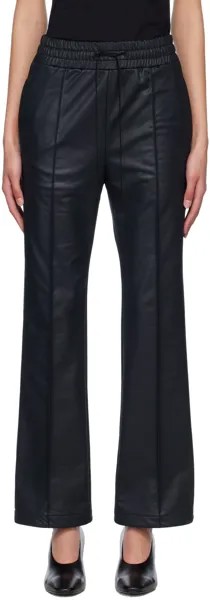 Черные брюки для отдыха с покрытием Mame Kurogouchi
