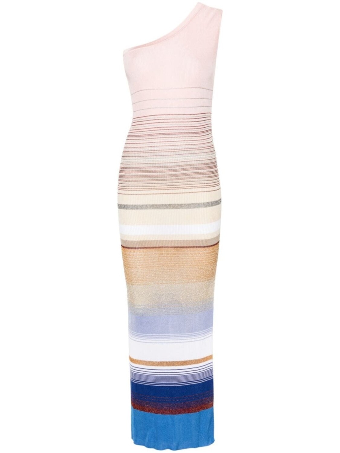 Трикотажное платье на одно плечо Missoni, розовый