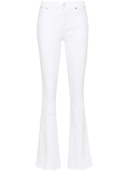 7 For All Mankind джинсы bootcut с завышенной талией, белый