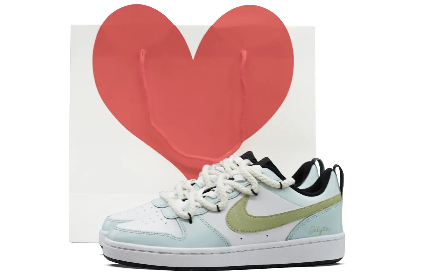 Кроссовки Nike Court Borough Skateboarding Shoes Women's Low-top Green Fairy Trail, зеленый