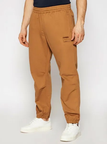 Levis Marine Pants Мужская коричневая спортивная одежда Повседневная спортивная одежда Джоггеры