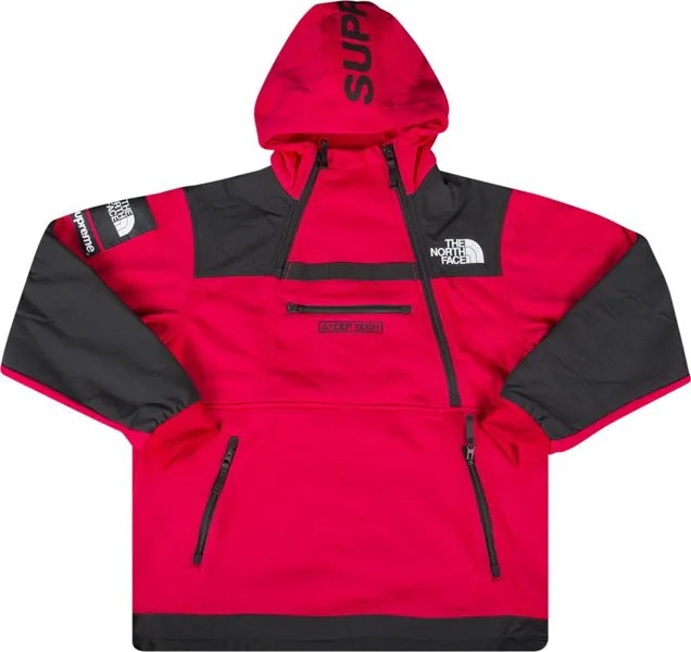 Футболка Supreme x The North Face St-Shirtp Tech Hooded Sweatshirt 'Red', красный