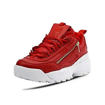 Женские шорты Fila Disruptor II Zipper Fila Red/White/Metallic Gold (5FM00546-614) -