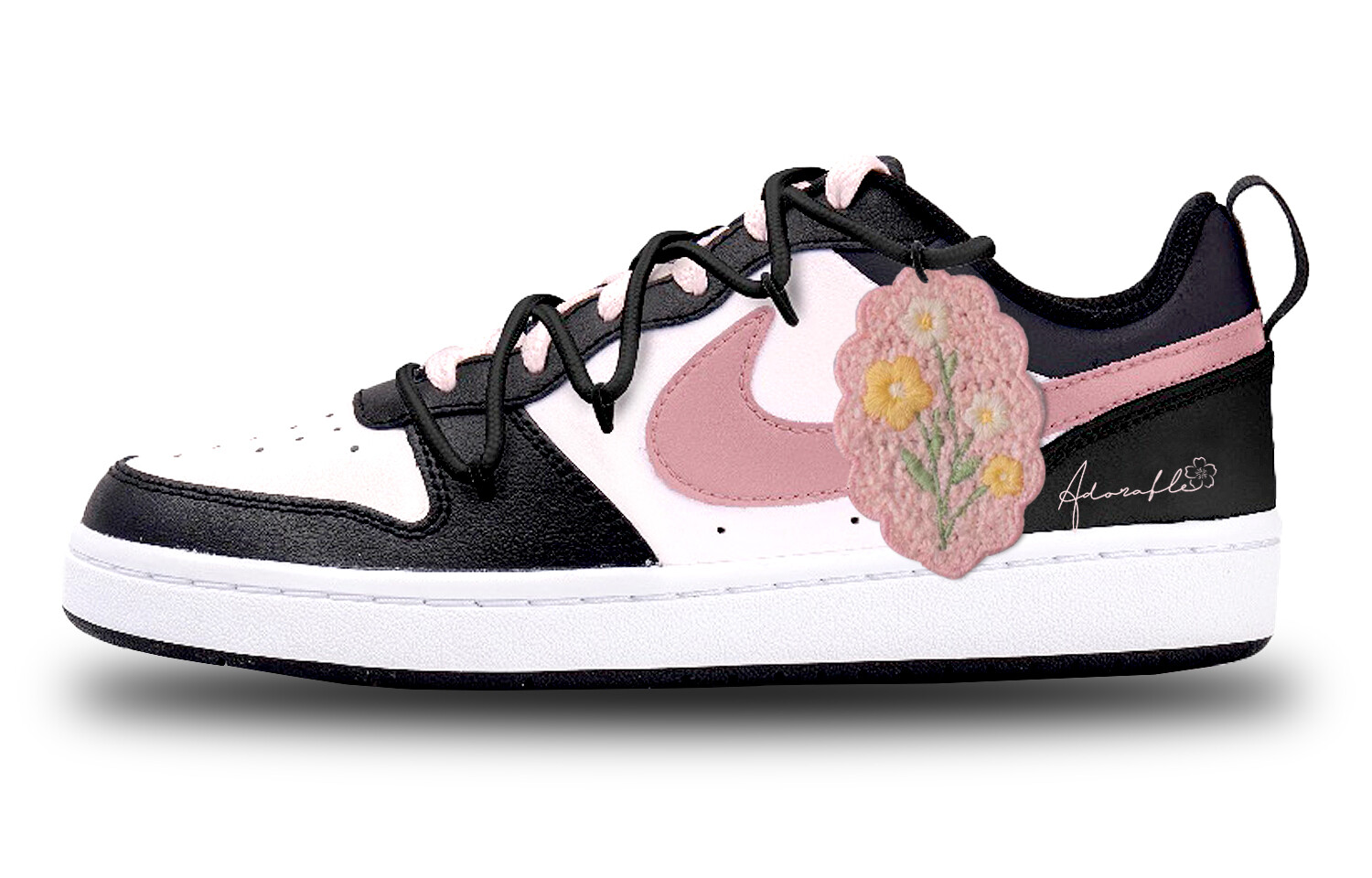 Кроссовки Nike Court Borough Skateboarding Shoes Women's Low-top Pink, белый